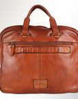 Spaghetti Western Swc415Tan Briefcase Vintage Handmade Drum Dyed Genuine European Cowhide Leather Women Bag Western Handbag Purse