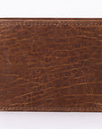 Spaghetti Western Swc453Brn Wallet Vintage Handmade Drum Dyed Genuine European Cowhide Leather Women Bag Western Handbag Purse
