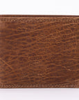 Spaghetti Western Swc453Brn Wallet Vintage Handmade Drum Dyed Genuine European Cowhide Leather Women Bag Western Handbag Purse