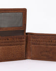 Spaghetti Western Swc453Brn Wallet Vintage Handmade Drum Dyed Genuine European Cowhide Leather Women Bag Western Handbag Purse