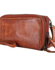 Spaghetti Western Swc440Tan Wallet Vintage Handmade Drum Dyed Genuine European Cowhide Leather Women Bag Western Handbag Purse