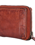 Spaghetti Western Swc441Cg Wallet Vintage Handmade Drum Dyed Genuine European Cowhide Leather Women Bag Western Handbag Purse