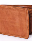 Spaghetti Western Swc449Cg Wallet Vintage Handmade Drum Dyed Genuine European Cowhide Leather Women Bag Western Handbag Purse