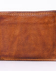 Spaghetti Western Swc442Tan Wallet Vintage Handmade Drum Dyed Genuine European Cowhide Leather Women Bag Western Handbag Purse