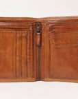Spaghetti Western Swc443Cg Wallet Vintage Handmade Drum Dyed Genuine European Cowhide Leather Women Bag Western Handbag Purse