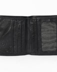 Spaghetti Western Swc444Blk Wallet Vintage Handmade Drum Dyed Genuine European Cowhide Leather Women Bag Western Handbag Purse