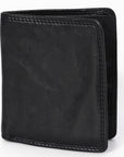 Spaghetti Western Swc444Blk Wallet Vintage Handmade Drum Dyed Genuine European Cowhide Leather Women Bag Western Handbag Purse