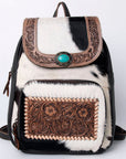 OHLAY SKBG158 Backpack Hand Tooled Hair-On Genuine Leather women bag western handbag purse