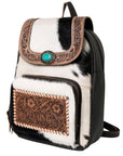 OHLAY SKBG158 Backpack Hand Tooled Hair-On Genuine Leather women bag western handbag purse