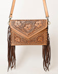 American Darling Envelope Hand Tooled Genuine Leather Women Bag Western Handbag Purse