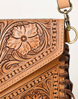 American Darling Envelope Hand Tooled Genuine Leather Women Bag Western Handbag Purse