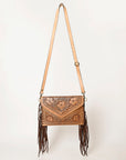 American Darling Envelope Hand Tooled Genuine Leather Women Bag Western Handbag Purse