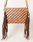American Darling Envelope Hand Tooled Genuine Leather Women Bag Western Handbag Purse