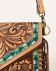 American Darling Envelope Hand Tooled Genuine Leather Women Bag Western Handbag Purse