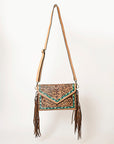 American Darling Envelope Hand Tooled Genuine Leather Women Bag Western Handbag Purse