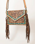 American Darling Envelope Hand Tooled Genuine Leather Women Bag Western Handbag Purse