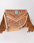 American Darling Envelope Hand Tooled Genuine Leather Women Bag Western Handbag Purse