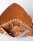 American Darling Envelope Hand Tooled Genuine Leather Women Bag Western Handbag Purse