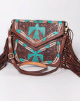 American Darling Envelope Hand Tooled Genuine Leather Women Bag Western Handbag Purse