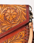 American Darling Envelope Hand Tooled Genuine Leather Women Bag Western Handbag Purse