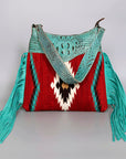 American Darling ADBG991 Hobo Saddle Blanket Crocodile Embossed Genuine Leather Women Bag Western Handbag Purse