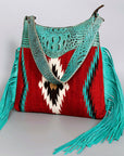 American Darling ADBG991 Hobo Saddle Blanket Crocodile Embossed Genuine Leather Women Bag Western Handbag Purse