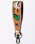 American Darling ADWSF126A Hand Tooled Genuine Leather Handle Strap For Wristlet Bags