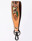 American Darling ADWSF126D Hand Tooled Genuine Leather Handle Strap For Wristlet Bags