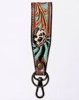 American Darling ADWSF126G Hand Tooled Genuine Leather Handle Strap For Wristlet Bags
