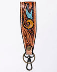 American Darling ADWSF126M Hand Tooled Genuine Leather Handle Strap For Wristlet Bags