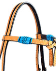 HILASON Western Horse Headstall Tack Bridle American Leather Bitless Rein