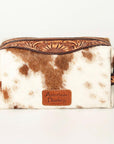 American Darling ADBG994 Toiletry Hand Tooled Hair-On Genuine Leather Women Bag Western Handbag Purse