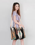 American Darling Tote Saddle Blanket Genuine Leather Women Bag Western Handbag Purse