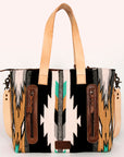 American Darling Tote Saddle Blanket Genuine Leather Women Bag Western Handbag Purse