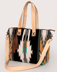 American Darling Tote Saddle Blanket Genuine Leather Women Bag Western Handbag Purse