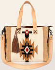American Darling Tote Saddle Blanket Genuine Leather Women Bag Western Handbag Purse