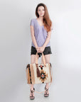 American Darling Tote Saddle Blanket Genuine Leather Women Bag Western Handbag Purse
