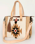 American Darling Tote Saddle Blanket Genuine Leather Women Bag Western Handbag Purse