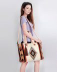 American Darling Tote Saddle Blanket Genuine Leather Women Bag Western Handbag Purse