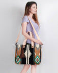 American Darling Tote Saddle Blanket Genuine Leather Women Bag Western Handbag Purse