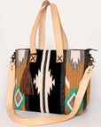 American Darling Tote Saddle Blanket Genuine Leather Women Bag Western Handbag Purse