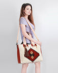 American Darling Tote Saddle Blanket Genuine Leather Women Bag Western Handbag Purse