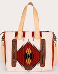 American Darling Tote Saddle Blanket Genuine Leather Women Bag Western Handbag Purse