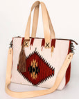 American Darling Tote Saddle Blanket Genuine Leather Women Bag Western Handbag Purse