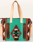 American Darling Tote Saddle Blanket Genuine Leather Women Bag Western Handbag Purse
