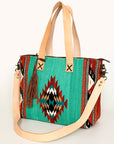 American Darling Tote Saddle Blanket Genuine Leather Women Bag Western Handbag Purse
