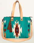 American Darling Tote Saddle Blanket Genuine Leather Women Bag Western Handbag Purse