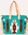 American Darling Tote Saddle Blanket Genuine Leather Women Bag Western Handbag Purse