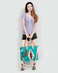 American Darling Tote Saddle Blanket Genuine Leather Women Bag Western Handbag Purse