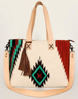American Darling Tote Saddle Blanket Genuine Leather Women Bag Western Handbag Purse
